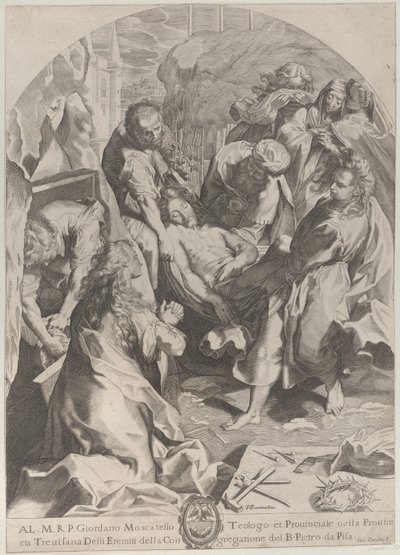 O sepultamento, c. 1622. de Giovanni Temini