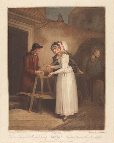 Facas, tesouras e navalhas para moer de Giovanni Vendramini after Francis Wheatley