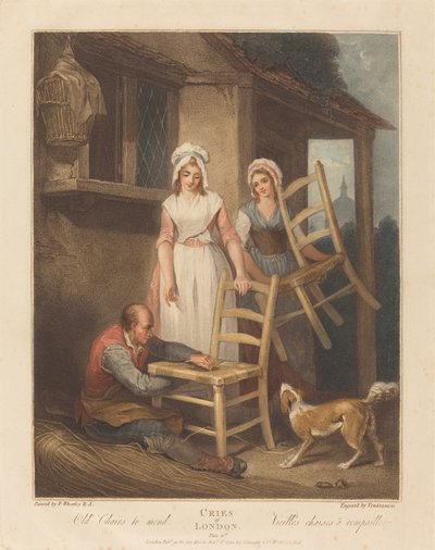 Cadeiras velhas para consertar de Giovanni Vendramini after Francis Wheatley