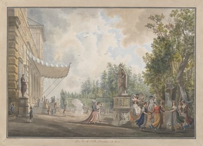 Villa Borghese, aprox. 1780. Criadores: Giovanni Volpato, Louis Ducros. de Giovanni Volpato, Louis Ducros