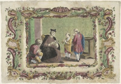 Ensinar os ignorantes
II opus misericordiae spiritualis / La segunda obra de misericordia espiritual (...) (título sobre o objecto)
As obras de misericórdia espirituais (título da série) de Giovanni Volpato