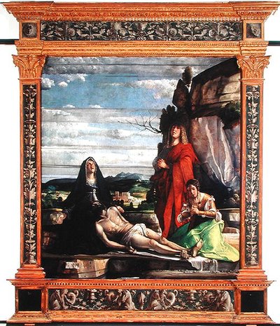A Deposição, c.1490-1537 (tempera no painel) de Giovanni c.1465 153537 Buonconsiglio