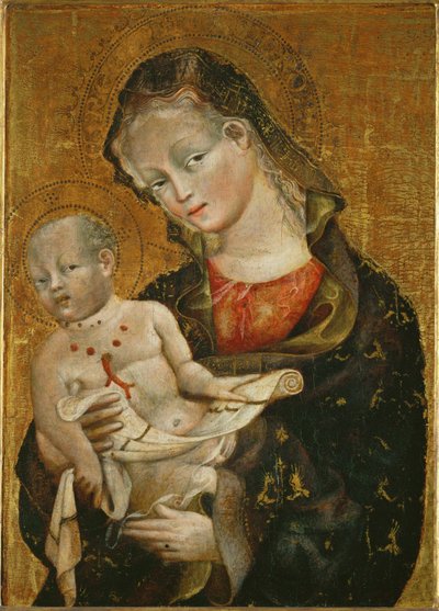 A Virgem e o Menino - Madona e menino ... de Giovanni da Modena