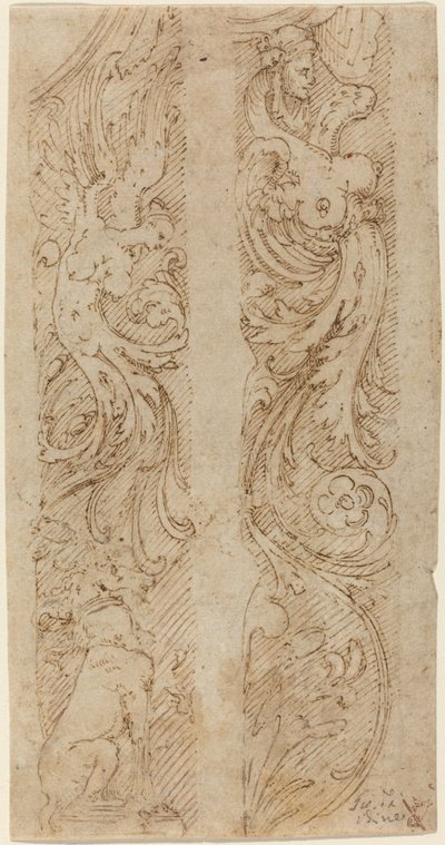 Decorações grotescas para painéis de parede de Giovanni da Udine