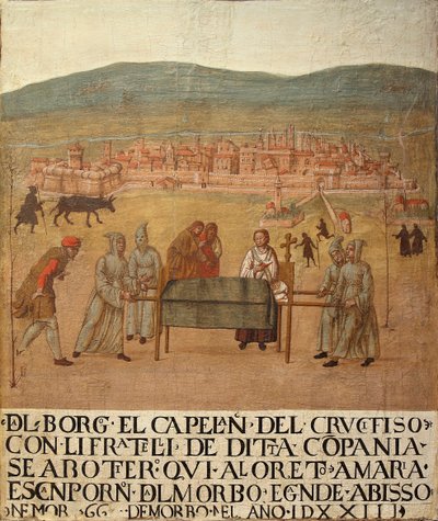 Peregrinação da Compagnia del Crocifisso a Loreto, primeira metade do séc. de Giovanni del Leone
