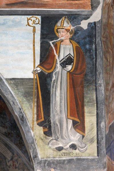 São Martinho de Tours, bispo e soldado romano de Giovanni di Cherasco Botoneri