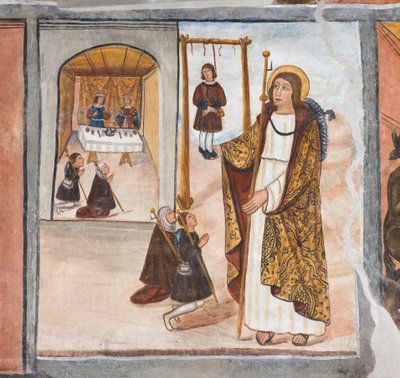 O milagre de Santiago em Santo Domingo de la Calzada de Giovanni di Cherasco Botoneri