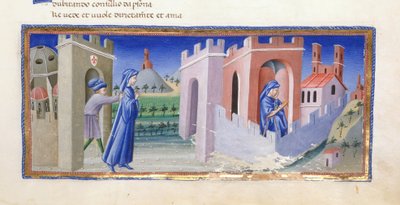 Dante sendo expulso de Florença, e compondo seu poema no exílio, do Paraíso em 