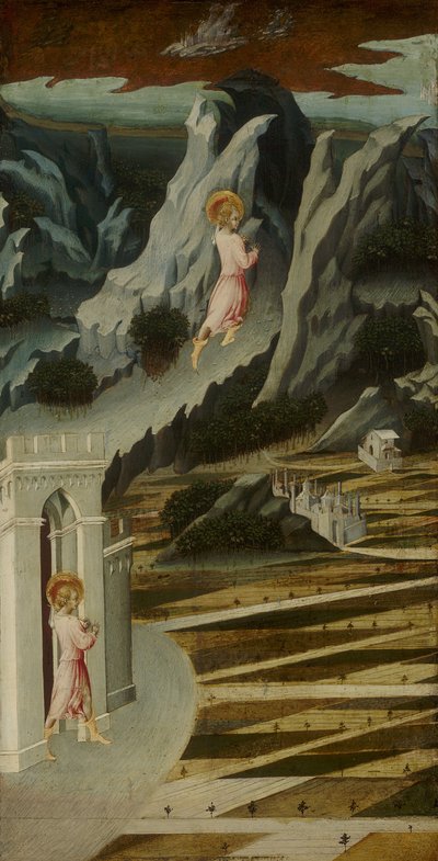 São João Batista entrando no deserto de Giovanni di Paolo