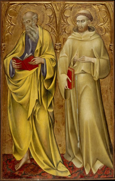 Santos Mateus e Francisco, ca. 1435 de Giovanni di Paolo