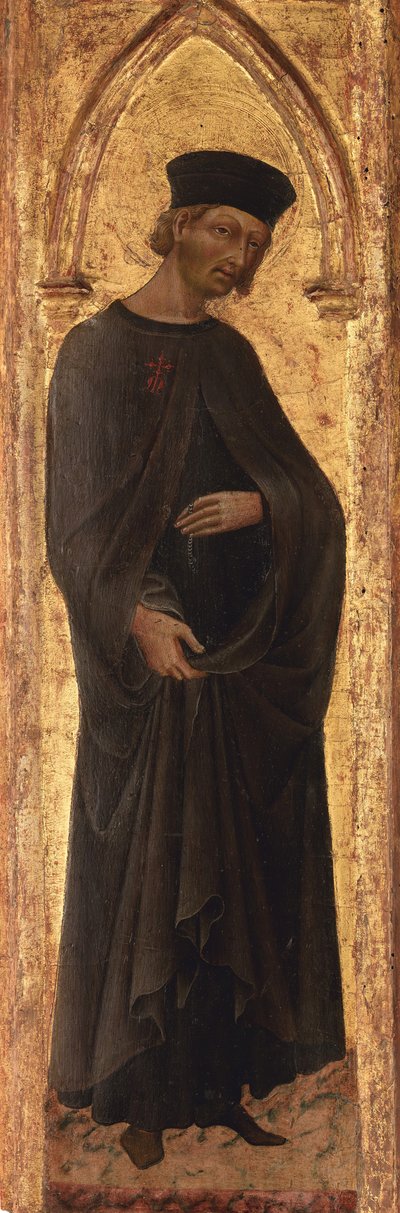 O Beato Andrea Gallerani morreu em 1251, 1447-65. de Giovanni di Paolo