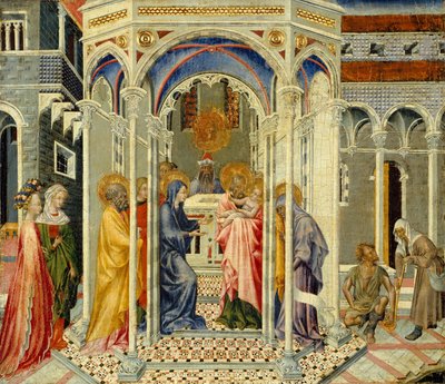 A Apresentação de Cristo no Templo, ca. 1435 de Giovanni di Paolo