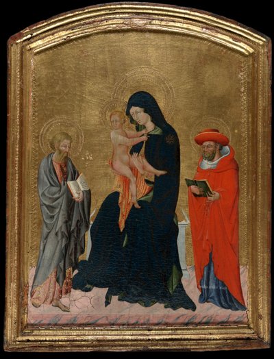 Virgem e Criança com os Santos Jerônimo e Bartolomeu de Giovanni di Paolo
