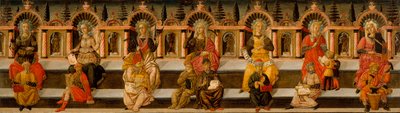 ""as sete artes liberais"" (Aritmética, geometria, música, astrologia, lógica, retórica e gramática) - As Sete Artes Liberais - Pintura de Giovanni di Ser Giovanni de Giovanni di Ser Giovanni Scheggia