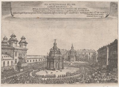 Festival em Turim, outubro de 1650, de Giovenale Boetto