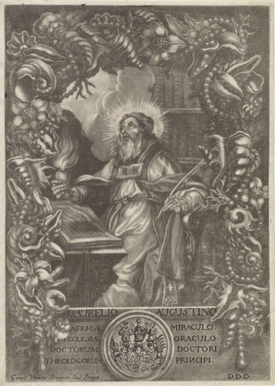 Portret van H. Augustinus de Girard van der Bruggen