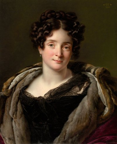 Madame Jacques-Louis-Étienne Reizet Colette-Désirée-Thérèse Godefroy, 1782-1850, 1823. de Girodet de Roucy Trioson
