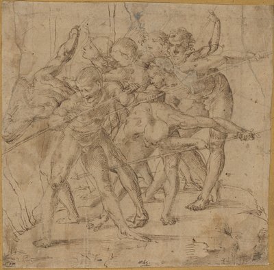 Cena de batalha de Girolamo Genga