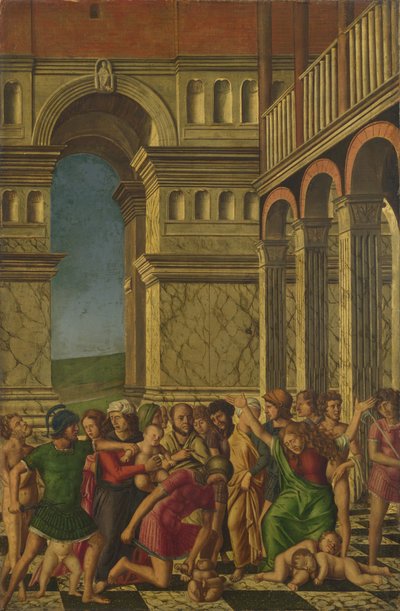 O Massacre dos Inocentes, ca 1510-1520 de Girolamo Mocetto