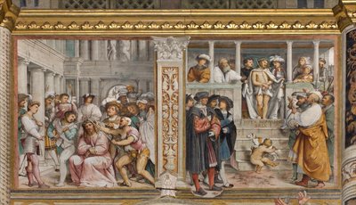 Av. Central, Fourth South Span, Coronation of Thorns, Ecce Homo, Girolamo Romanino de Girolamo Romanino