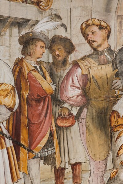 Nave Central, Quinta Espanha do Sul, Cristo em frente a Pilatos, Girolamo Romanino de Girolamo Romanino