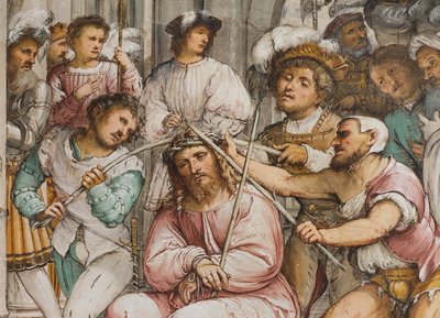 Nave Central, Quarta Espanha do Sul, Coroação de Espinhos, Girolamo Romanino de Girolamo Romanino