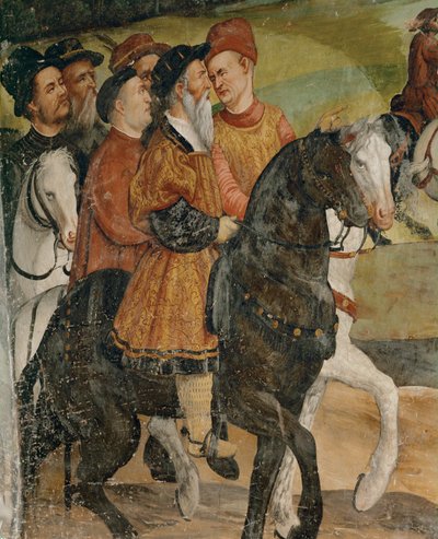 Visita do rei Cristiano da Dinamarca a Málaga em 1474 (fresco) de Girolamo Romanino