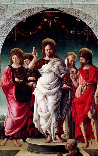 Blessing Redentor, de Girolamo da Cremona (ca. de Girolamo da (attr. to) Cremona
