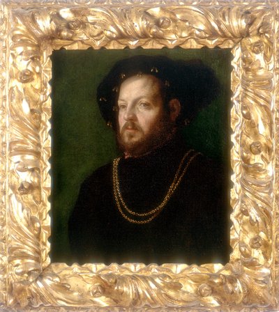 Retrato de um homem, obra de Girolamo da Carpi, conservado na Galleria Estense em Modena de Girolamo da Carpi