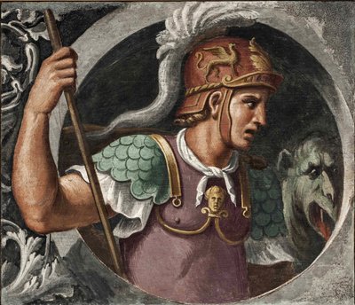 São Jorge par Girolamo da Carpi (1501-1556). Fresco, tamanho : 78x91, , Pinacoteca Nazionale, Ferrara de Girolamo da Carpi