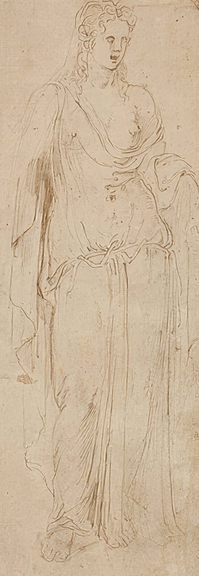 Figura em pé. Por volta de 1530-50  de Girolamo da Carpi