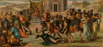O rapto das sabinas de Girolamo del Pacchia