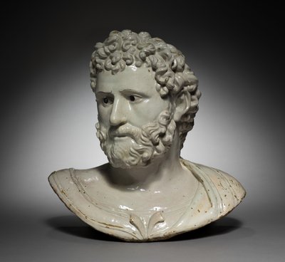 Busto de um herói ou imperador clássico de Girolamo della Robbia