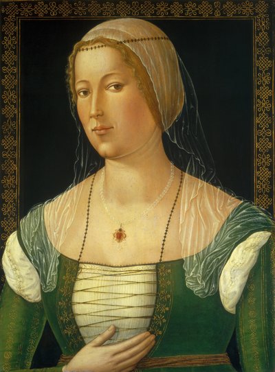Retrato de uma jovem, c. 1508. de Girolamo di Benvenuto