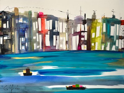 Um dia na vida (pintura) de Gisela Gaffoglio