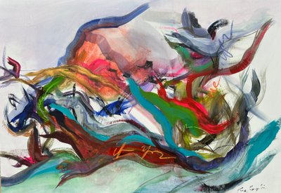 Sentimentos emaranhados (pintura) de Gisela Gaffoglio