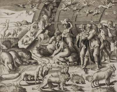 Descida da Arca de Giulio Bonasone