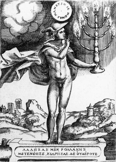 Hermes, 1555 (gravura) de Giulio Bonasone