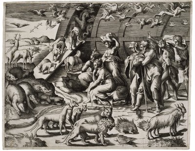 Noé Deixando a Arca, 1544 de Giulio Bonasone