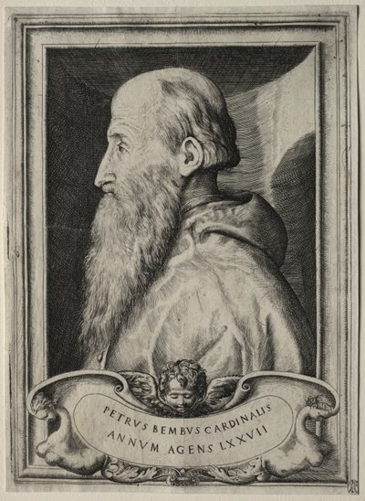 Retrato do Cardeal Pietro Bembo de Giulio Bonasone