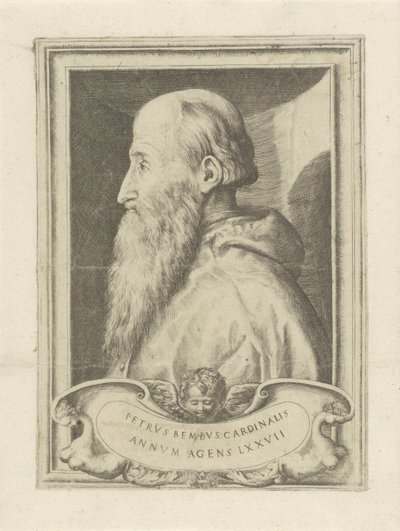 Retrato do Cardeal Pietro Bembo de Giulio Bonasone