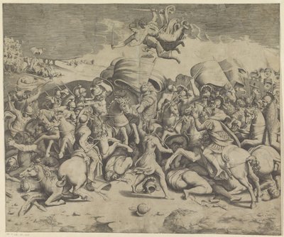 Batalha da Ponte Milviana de Giulio Bonasone