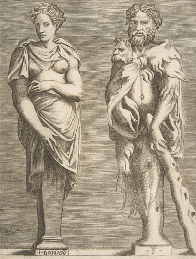 Termos de Hércules e Deianira, c. 1531-76., c. 1531-76. de Giulio Bonasone