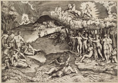 O triunfo do amor, 1545 de Giulio Bonasone