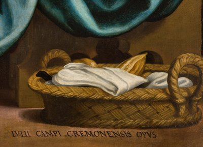 Capela do SS Sacramento, Segundo vão norte, Giulio Campi, Última Ceia, Detalhe 1569 de Giulio Campi