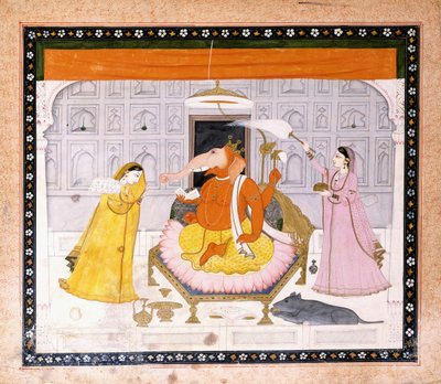 A Adoração de Ganesha, c.1790 de Giulio Carlini