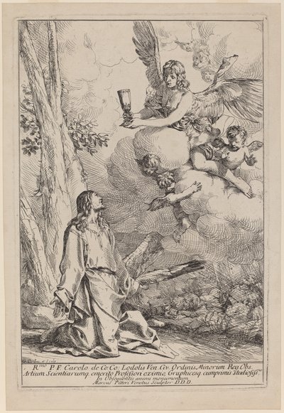 Cristo no Monte das Oliveiras de Giulio Carpioni