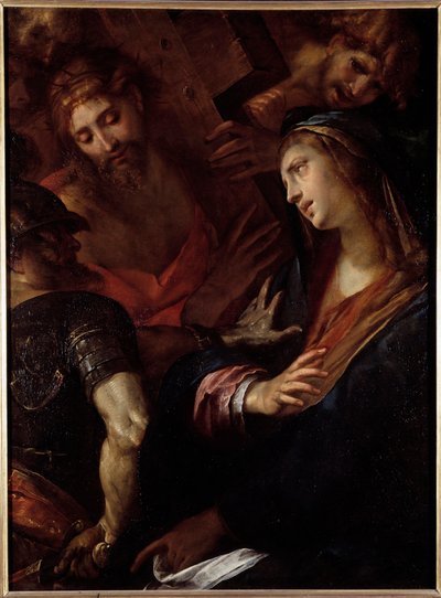 Jesus e a Virgem Maria (óleo sobre tela de Giulio Cesare Procaccini