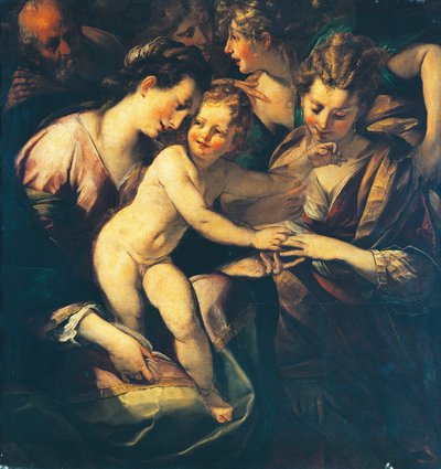 O casamento místico de Santa Catarina de Giulio Cesare Procaccini