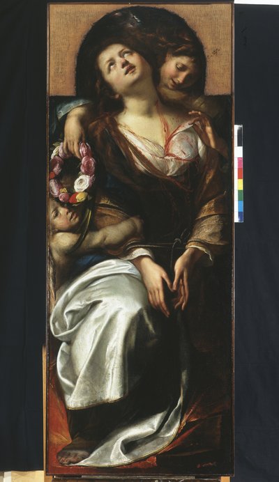 Santa Cecilia com dois anjos de Giulio Cesare Procaccini